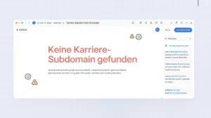 keine karriere-subdomain gefunden