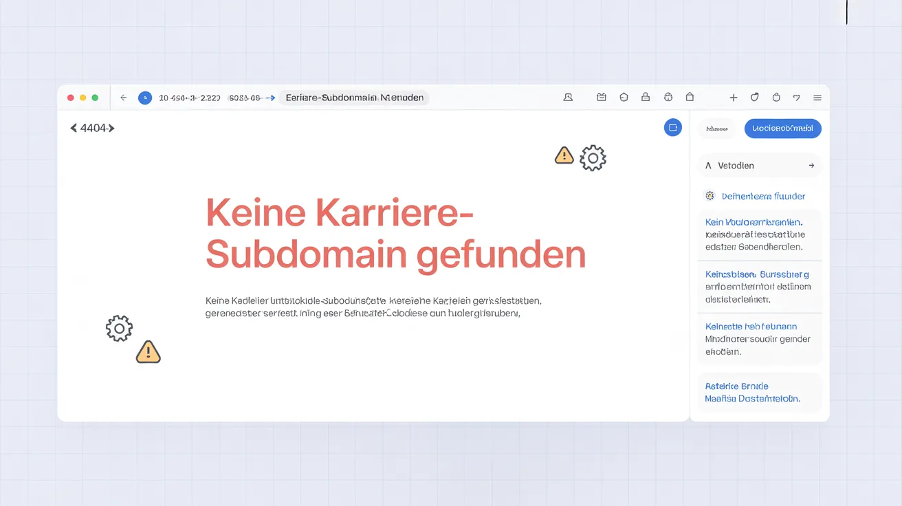 keine karriere-subdomain gefunden